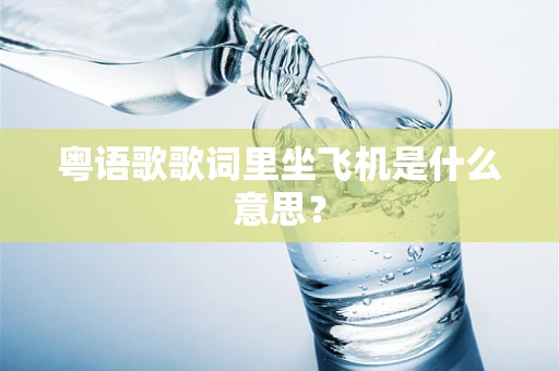 粤语歌歌词里坐飞机是什么意思？